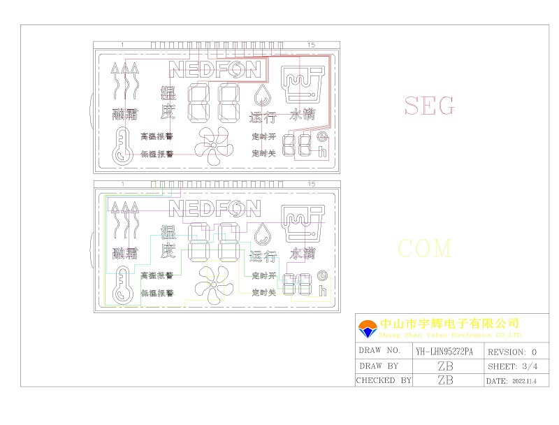 除濕機LCD液晶屏 除濕機LCD液晶屏