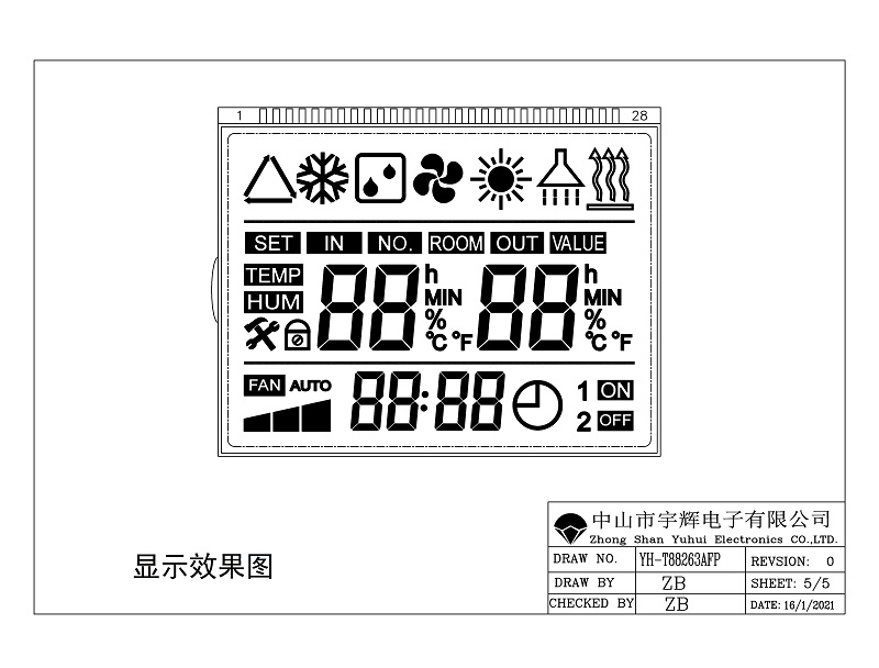 溫控器LCD液晶屏 溫控器LCD液晶屏