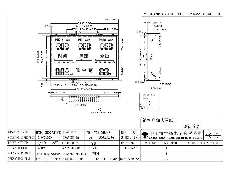 凈化器LCD液晶屏 凈化器LCD液晶屏